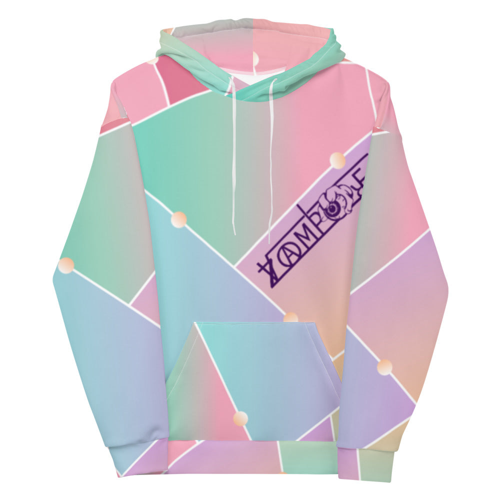 Colorful Geometric Z/V Hoodie