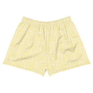 Yellow Athletic Short Shorts | Purple-Yellow Key