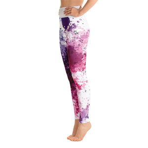 Yoga Leggings | Colorful Paint Splatters