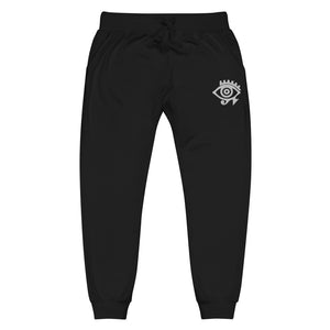 Unisex fleece sweatpants | White Eye