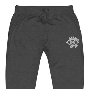 Unisex fleece sweatpants | White Eye